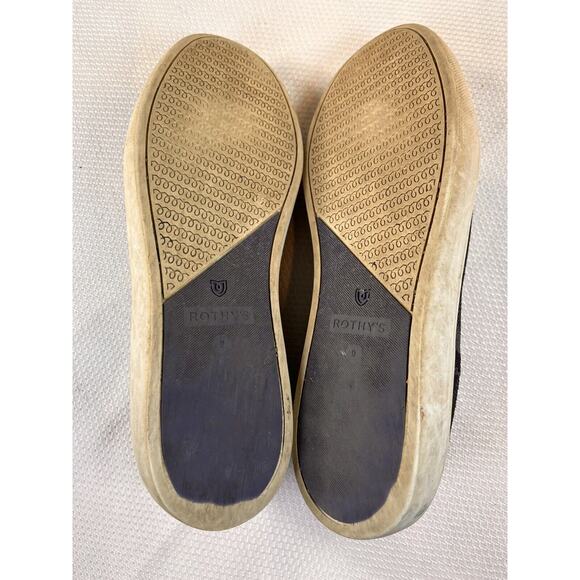 Rothy's The Original Black & Gray Camo Fabric Slip On Loafer Shoes Womens US 9 - Picture 7 of 7